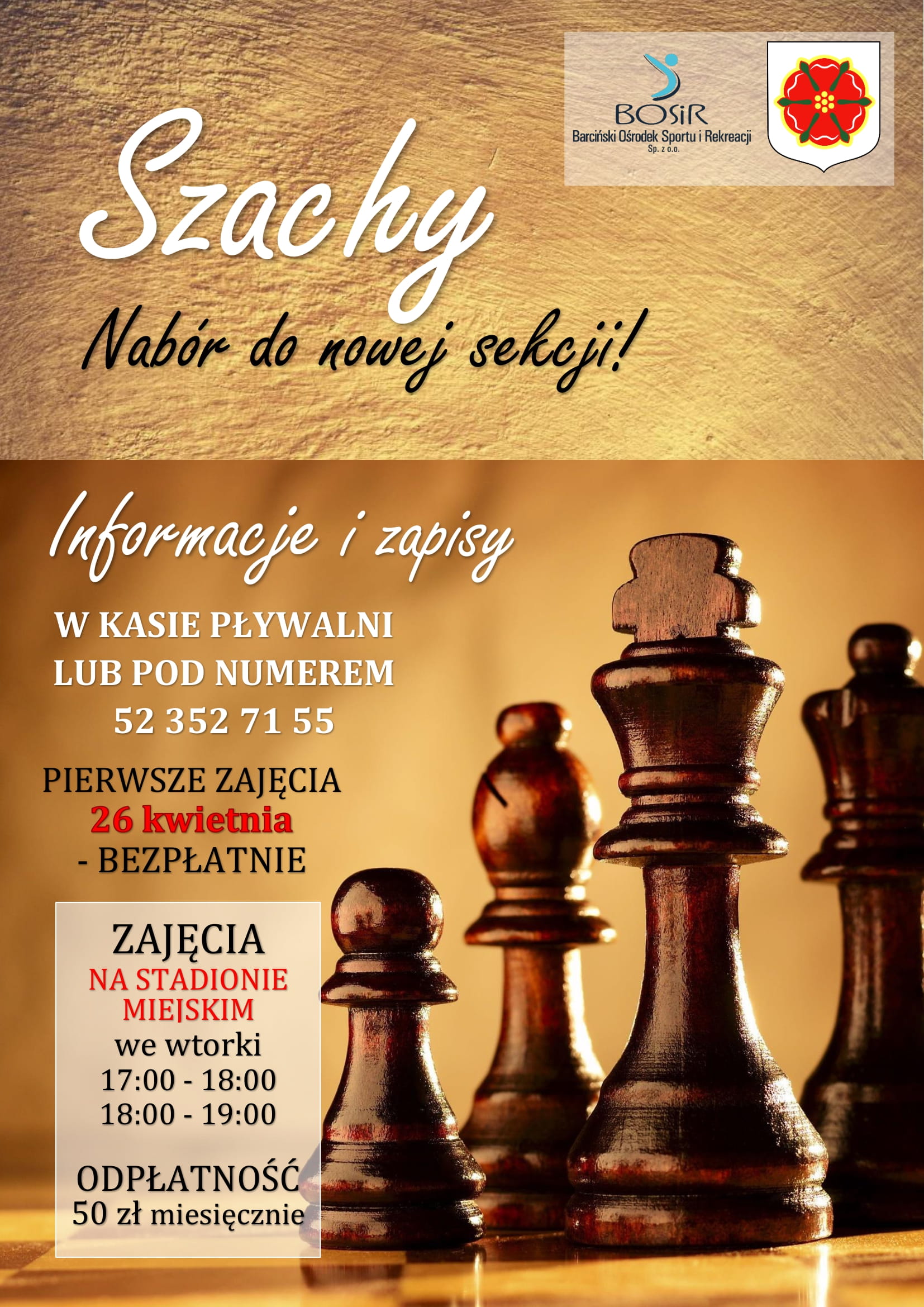You are currently viewing Szachy – nowe zajęcia na barcińskim stadionie!