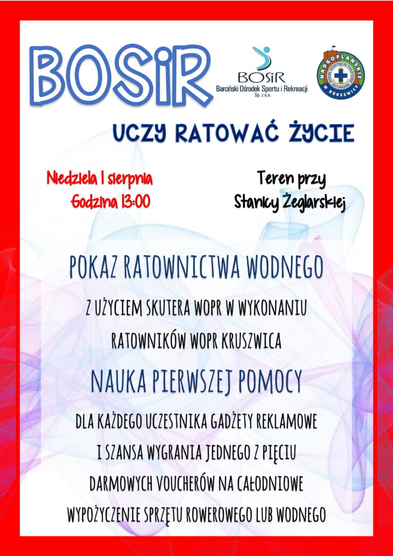 Read more about the article Bosir Uczy Ratować Życie
