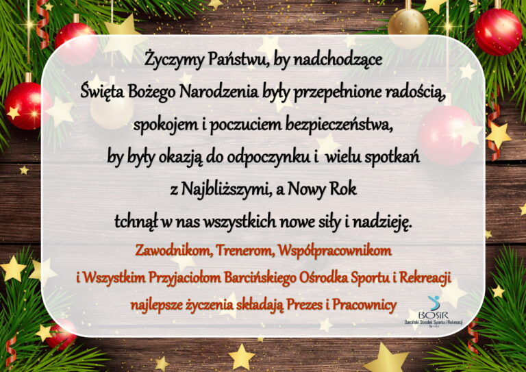 Read more about the article Życzenia świąteczne!