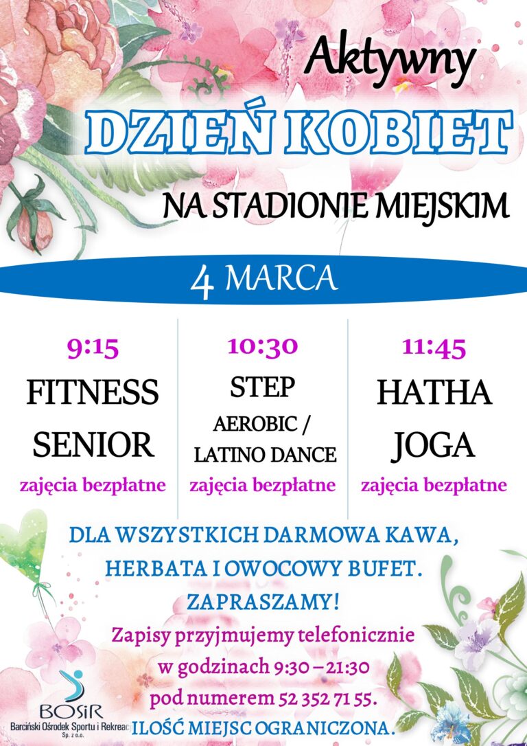 Read more about the article Bezpłatne zajęcia fitness 4 marca (na stronę)